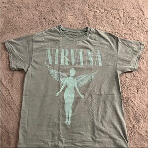 NIRVANA Gray Short Sleeve Tee